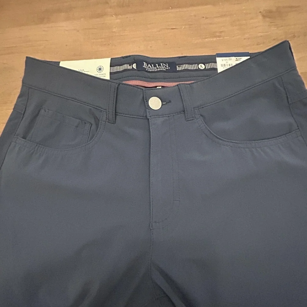 Ballin Pants Mens 30x34 Navy Techno Ultimate Stretch Travel Chino GOLF Quick Dry